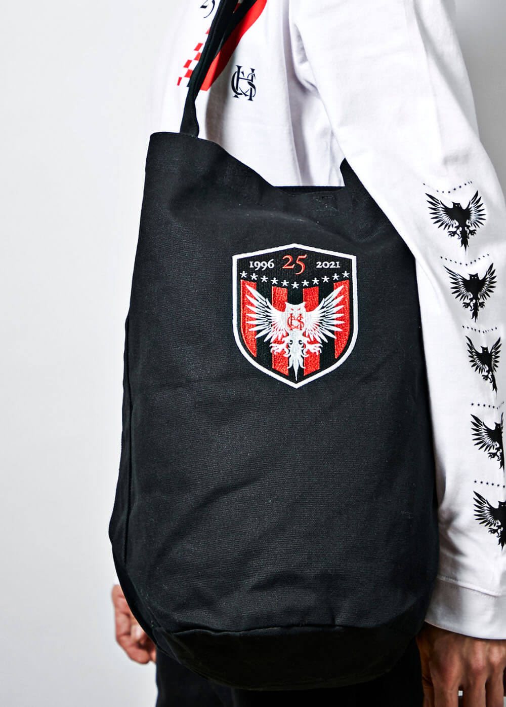 ONE SHOULDER BAG EMBLEM EMBROIDARY