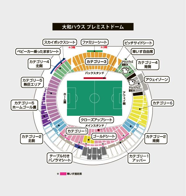 スタジアム席図